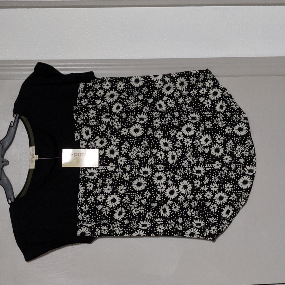 Rewind size M black & floral